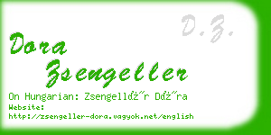 dora zsengeller business card